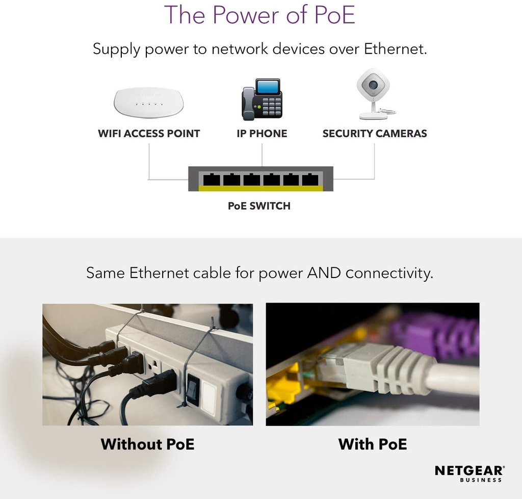 NETGEAR 16 PORT GE PLUS GS316EPP W/HI-PWR POE+ ETHERNET SWITCH